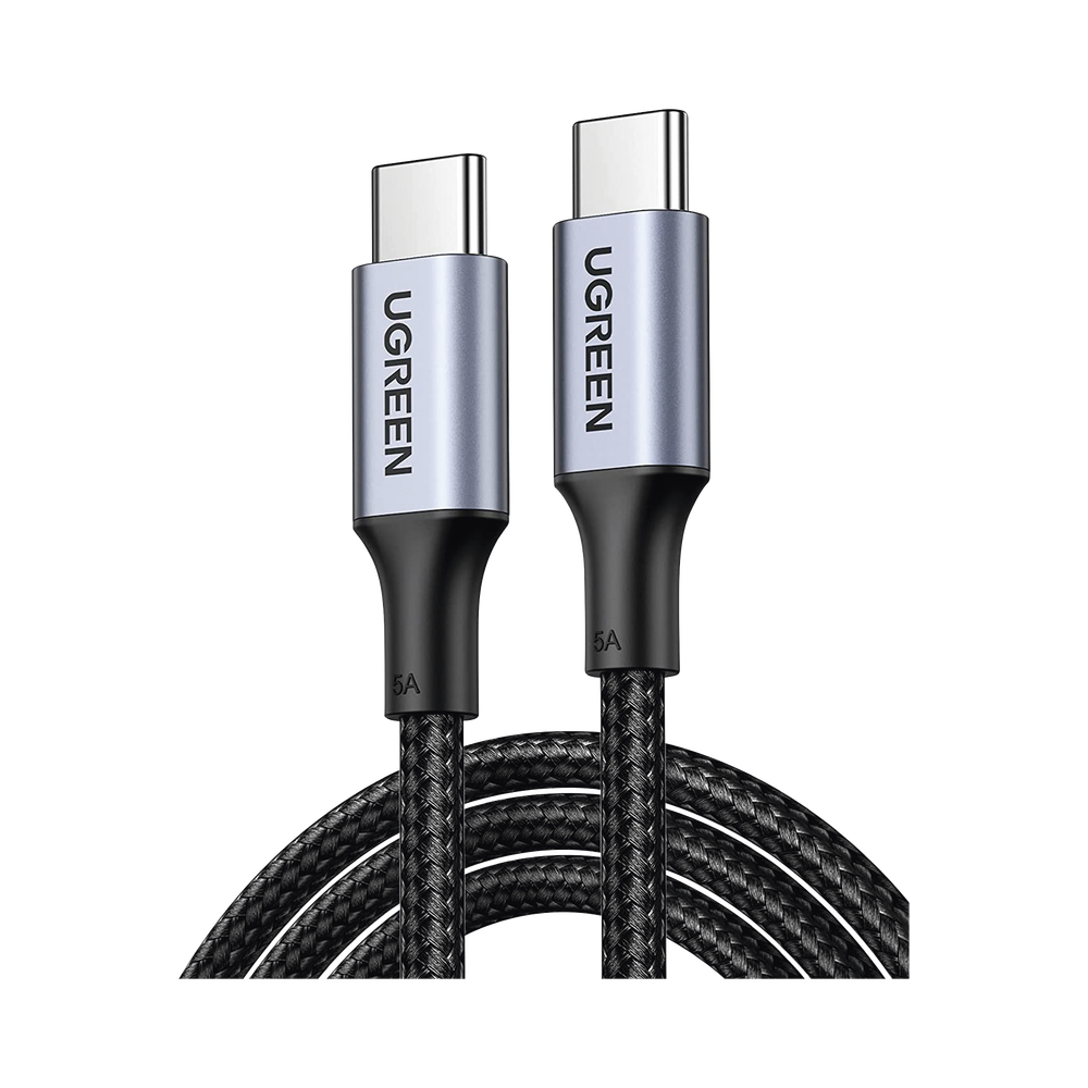 Cable USB-C a USB-C | 1 Metro | Carga Rápida 100W, Transfer de datos 480 Mbps | Color Negro.