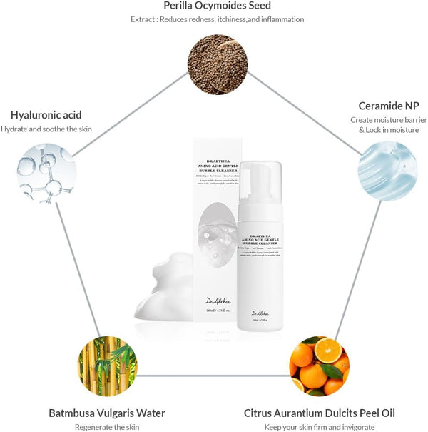 Dr. Althea  Limpiador En Espuma Aminoacid Gentle Bubble 140 M