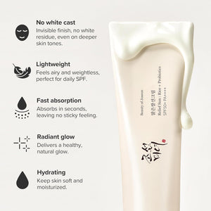 Beauty of Joseon Relief Sun Arroz + Probióticos Protector Solar con SPF50+ PA++++