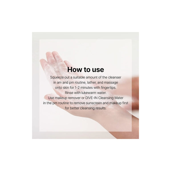 Limpiador Facial Torriden Dive-in Espuma Con Ácido Hialurónico 5.07oz