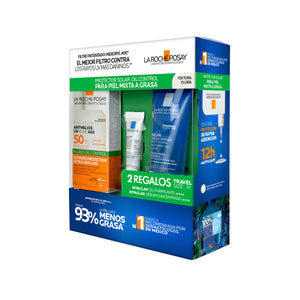 Kit Anthelios Uvm400 Fluido + Effaclar Duo 15Ml + Gel Eff 50Ml Verano25
