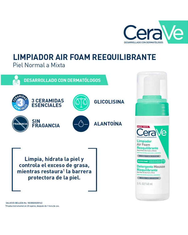 Cerave Air Foam Cleanser 148 Ml