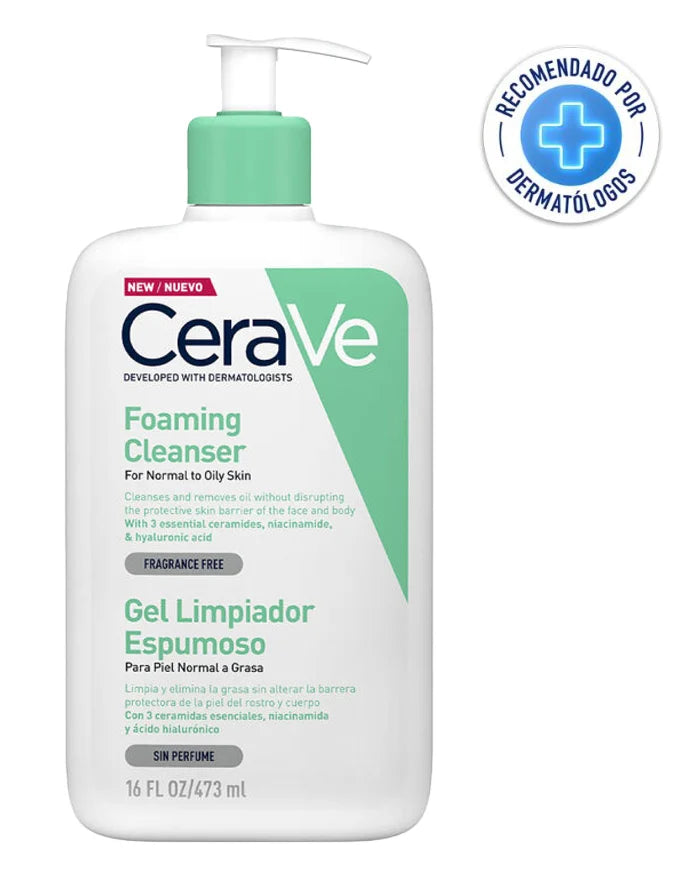 Cerave Gel Limpiador Espumoso 16Oz / 473Ml