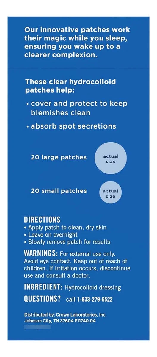 Panoxyl Overnight Spot Patches/parche Hidrocoloide Nocturno