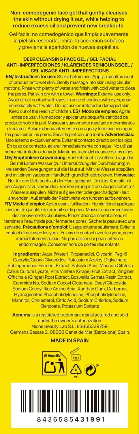 Acnemy Zitclean Purifying Cleansing Gel 150 ml